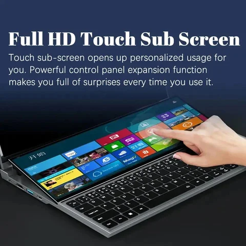 1TB Double dual Screen 16 Inch 14 inch Touch Screen Intel i7 10750H PC Portable Notebook Computer